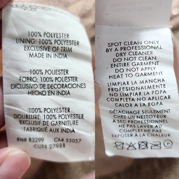 Jump Apparel Beaded Gown Pink Size 3/4 NWT Cut# 27988 - Picture 10 of 16